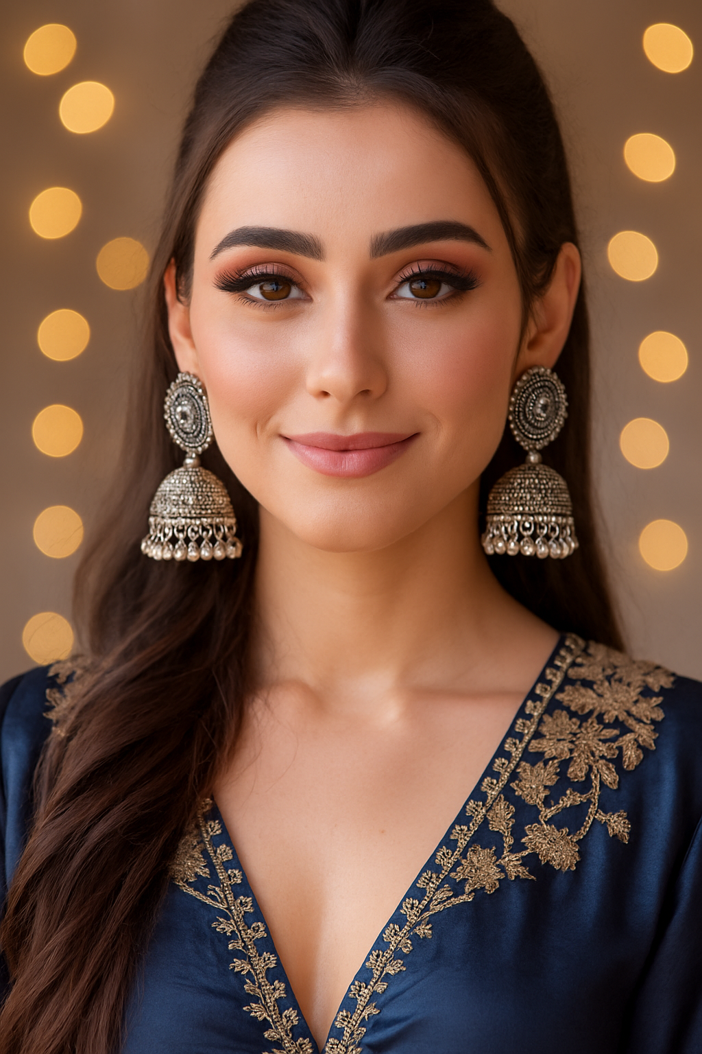 Antique Silver Oxidized Jhumka Earrings | Traditional Ethnic Jewelry for Women - ARBANCIA