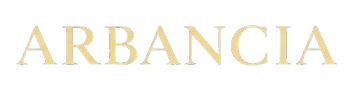 Gold 'ARBANCIA' logo on a white background